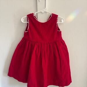 Bella Bliss girls 2t red pinafore dress